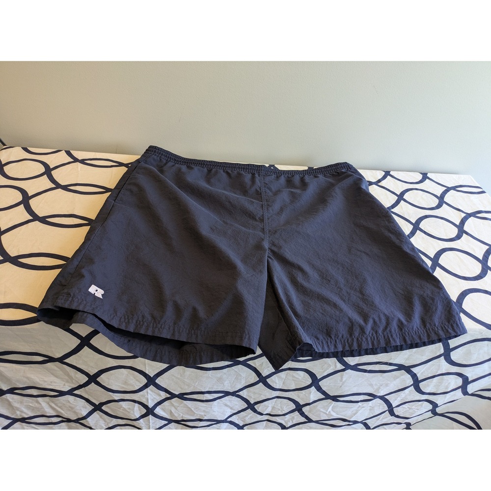 Russell Athletic Mens Navy Blue Swim Trunks Mesh Lined Board Shorts XL